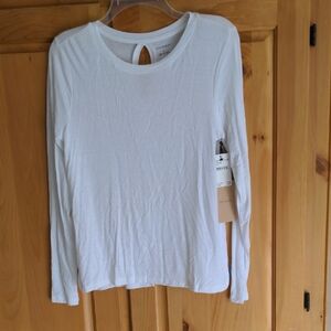 Halogen White Long Sleeve Blouse